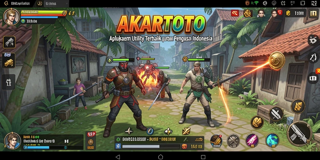 Screenshot utama AKARTOTO menampilkan antarmuka pengguna yang mudah dan fitur yang bermanfaat.