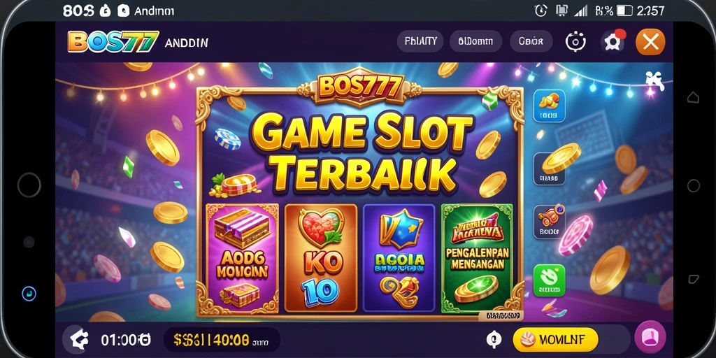 Tampilan gameplay Slot yang mengasyikkan di BOS777.