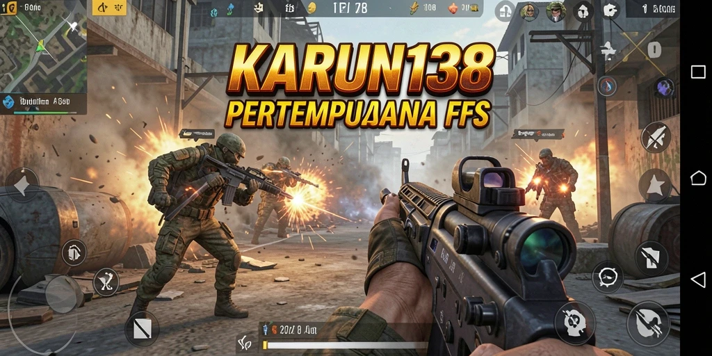 Screenshot gameplay KARUN138 yang menampilkan aksi tembak-menembak menegangkan.