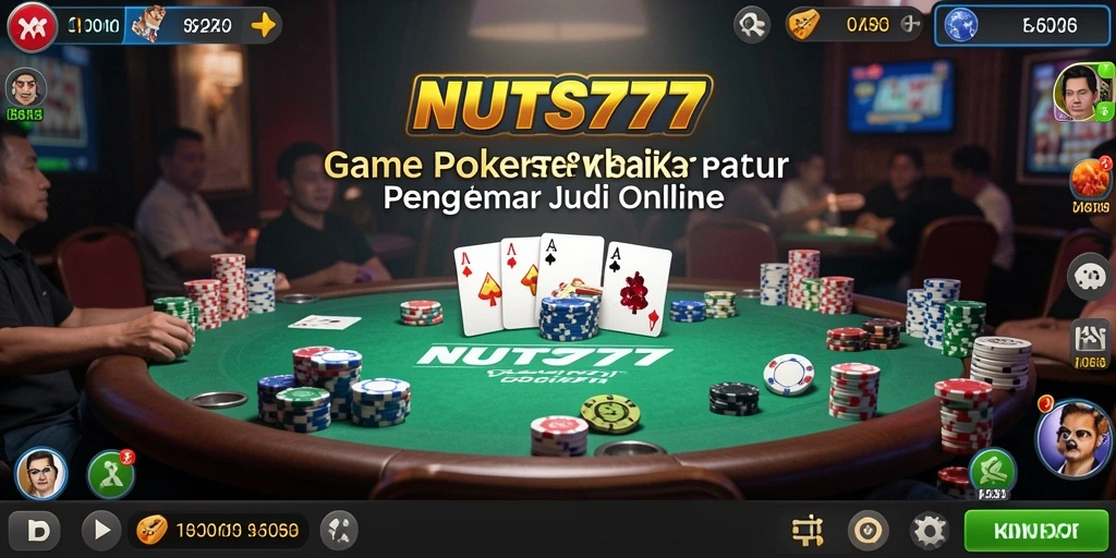 Tampilan gameplay Poker yang menarik di NUTS777.