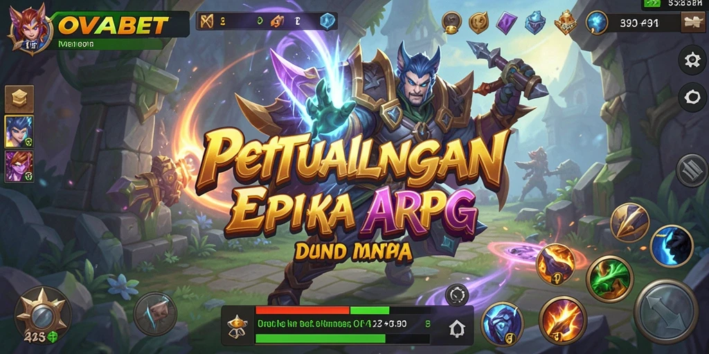 Tangkapan layar gameplay OVABET yang menunjukkan aksi pertempuran seru.