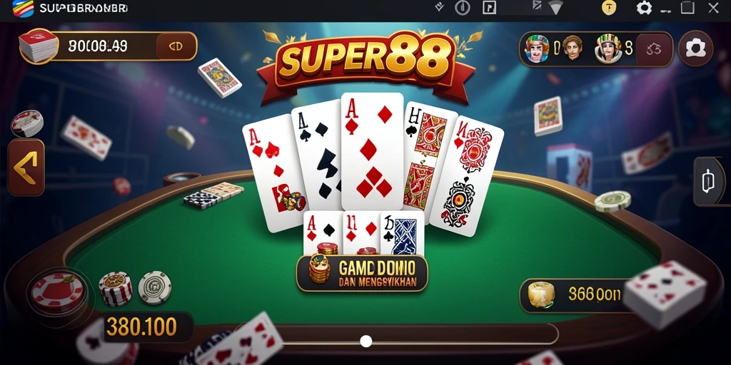 Tampilan gameplay SUPER88 yang menarik dengan aksi permainan Domino yang seru.