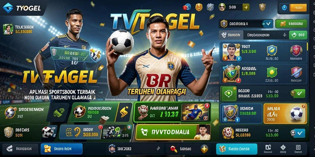Screenshot utama TVTOGEL menampilkan antarmuka taruhan olahraga yang interaktif.